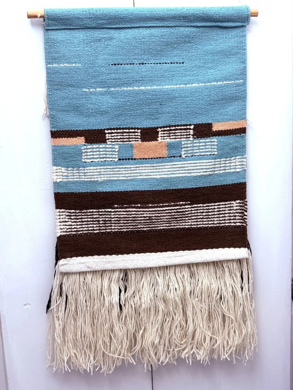 NWOT Handmade One-of-a-Kind Woven Wall Hanging Boho Textile Art